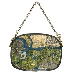 Map Illustration Grand Theft Auto Chain Purse (one Side) by danenraven