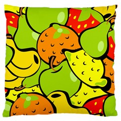 Fruit Food Wallpaper Large Cushion Case (one Side) by Dutashop