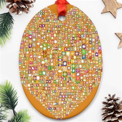 Calendar -1 Oval Ornament (two Sides) by nateshop