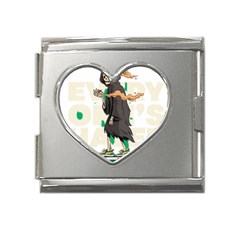 Halloween Mega Link Heart Italian Charm (18mm) by Sparkle