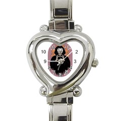 Halloween Heart Italian Charm Watch by Sparkle