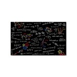 Black Background Text Overlay  Mathematics Formula Sticker Rectangular (10 pack) Front