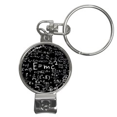 Science Einstein Formula Mathematics Physics Nail Clippers Key Chain by danenraven