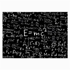 Science Einstein Formula Mathematics Physics Large Glasses Cloth by danenraven