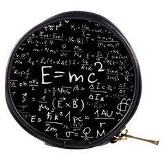 Science Einstein Formula Mathematics Physics Mini Makeup Bag by danenraven