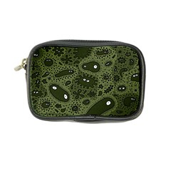 Green Bacteria Digital Wallpaper Eyes Look Biology Pattern Coin Purse by danenraven