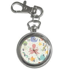 Underwater-seamless-pattern-light-background-funny Key Chain Watches by Jancukart