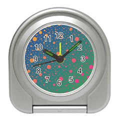 Color Pattern Dot Scrapbooking Travel Alarm Clock by Wegoenart