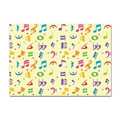 Seamless Pattern Musical Note Doodle Symbol Sticker A4 (100 Pack) by Wegoenart