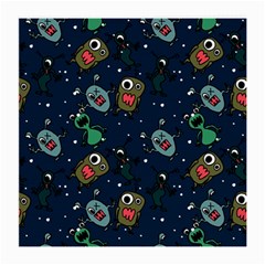 Monster Alien Pattern Seamless Background Medium Glasses Cloth (2 Sides) by Wegoenart