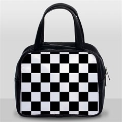 Chess Board Background Design Classic Handbag (two Sides) by Wegoenart