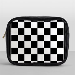 Chess Board Background Design Mini Toiletries Bag (one Side) by Wegoenart