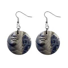 Men Taking Photos Of Greek Goddess Mini Button Earrings by dflcprintsclothing