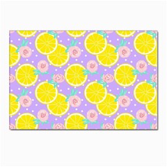 Purple Lemons  Postcards 5  X 7  (pkg Of 10) by ConteMonfrey