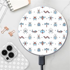 Insect Icon Seamless Pattern Wireless Charger by Wegoenart