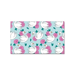 Classy Swan Pattern Sticker Rectangular (10 Pack) by Wegoenart