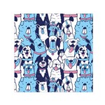 Dogs-seamless-pattern Square Satin Scarf (30  x 30 ) Front