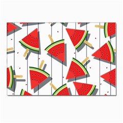 Watermelon Popsicle   Postcards 5  X 7  (pkg Of 10) by ConteMonfrey