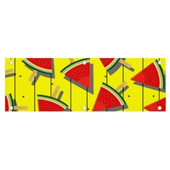 Yellow Watermelon Popsicle  Banner And Sign 6  X 2  by ConteMonfrey