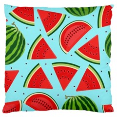 Blue Watermelon Large Cushion Case (one Side) by ConteMonfrey