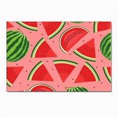 Red Watermelon  Postcards 5  X 7  (pkg Of 10) by ConteMonfrey