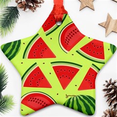 Pastel Watermelon   Ornament (star) by ConteMonfrey