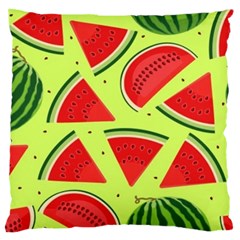 Pastel Watermelon   Large Cushion Case (one Side) by ConteMonfrey