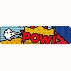 Pow Word Pop Art Style Expression Vector Large Bar Mat by Wegoenart