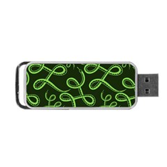 Snakes Seamless Pattern Portable Usb Flash (one Side) by Wegoenart