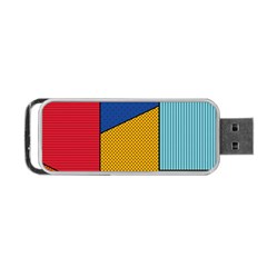 Dotted Colors Background Pop Art Style Vector Portable Usb Flash (one Side) by Wegoenart