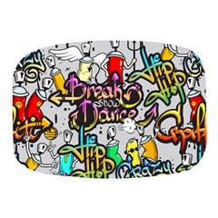 Hip Hop Background Mini Square Pill Box by Wegoenart