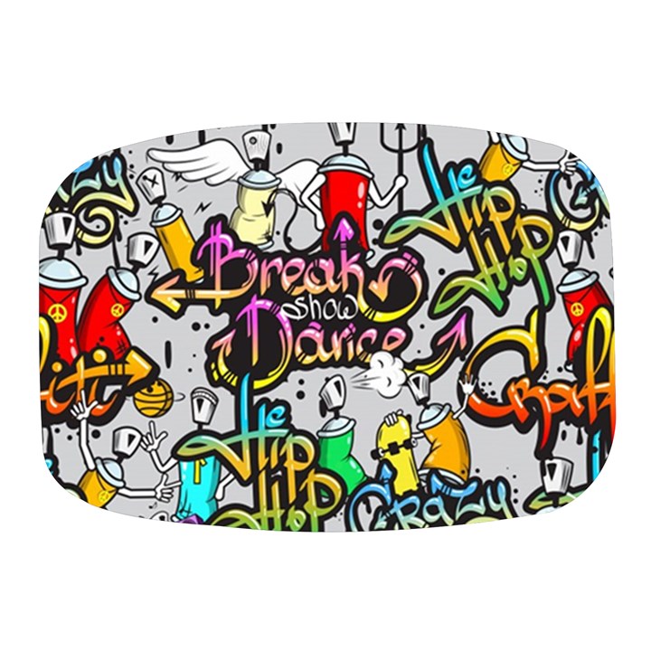 Hip Hop Background Mini Square Pill Box