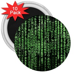 Matrix Technology Tech Data Digital Network 3  Magnets (10 Pack)  by Wegoenart