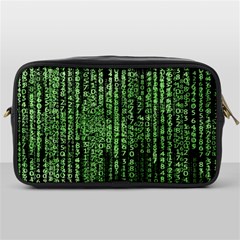 Matrix Technology Tech Data Digital Network Toiletries Bag (one Side) by Wegoenart