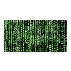 Matrix Technology Tech Data Digital Network Satin Wrap 35  X 70  by Wegoenart