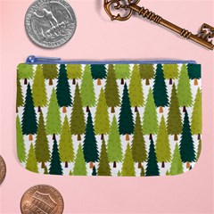 Pine Trees   Large Coin Purse by ConteMonfrey