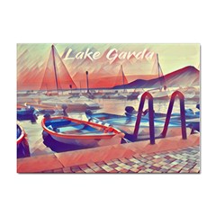 Boats On Lake Garda Sticker A4 (100 Pack) by ConteMonfrey