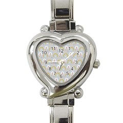 Rainbow Pattern Heart Italian Charm Watch by ConteMonfrey