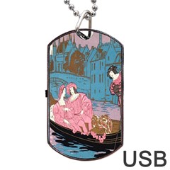 Gondola Ride   Dog Tag Usb Flash (one Side) by ConteMonfrey