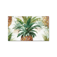 Pineapple Pattern Background Seamless Vintage Sticker Rectangular (100 Pack) by Wegoenart