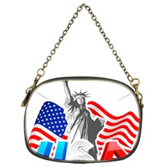 New York City Holiday United States Usa Chain Purse (two Sides) by Jancukart