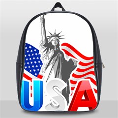 New York City Holiday United States Usa School Bag (xl) by Jancukart