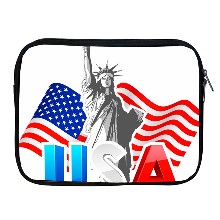 New York City Holiday United States Usa Apple iPad 2/3/4 Zipper Cases