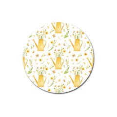 Easter Garden   Magnet 3  (round) by ConteMonfrey