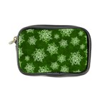 Snowflakes And Star Patterns Green Snow Coin Purse Front