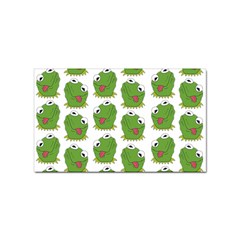 Kermit The Frog Pattern Sticker (rectangular) by Valentinaart