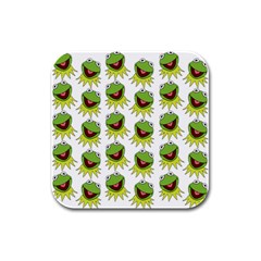 Kermit The Frog Rubber Square Coaster (4 Pack) by Valentinaart