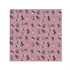 Insects Pattern Square Satin Scarf (30  X 30 ) by Valentinaart