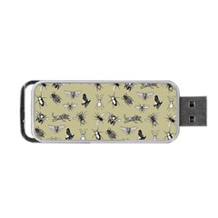 Insects Pattern Portable Usb Flash (two Sides) by Valentinaart