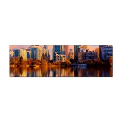 Vancouver Canada Sea Ocean Reflections Skyline Sticker (bumper) by danenraven